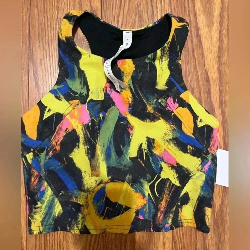 NWT Lululemon Invigorate Training Tank Top Undertone Black Multi